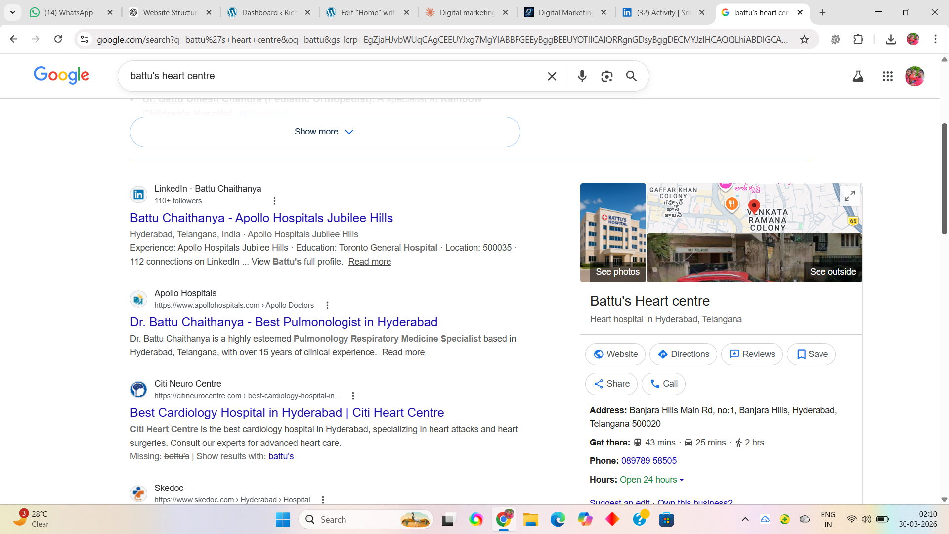 Google my business account