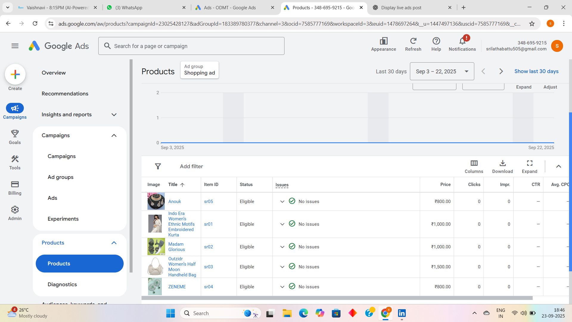 Shopping ad for digital marketing